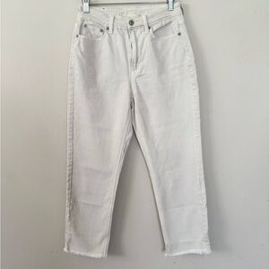 American Eagle (size 2) white mom high waist jeans
